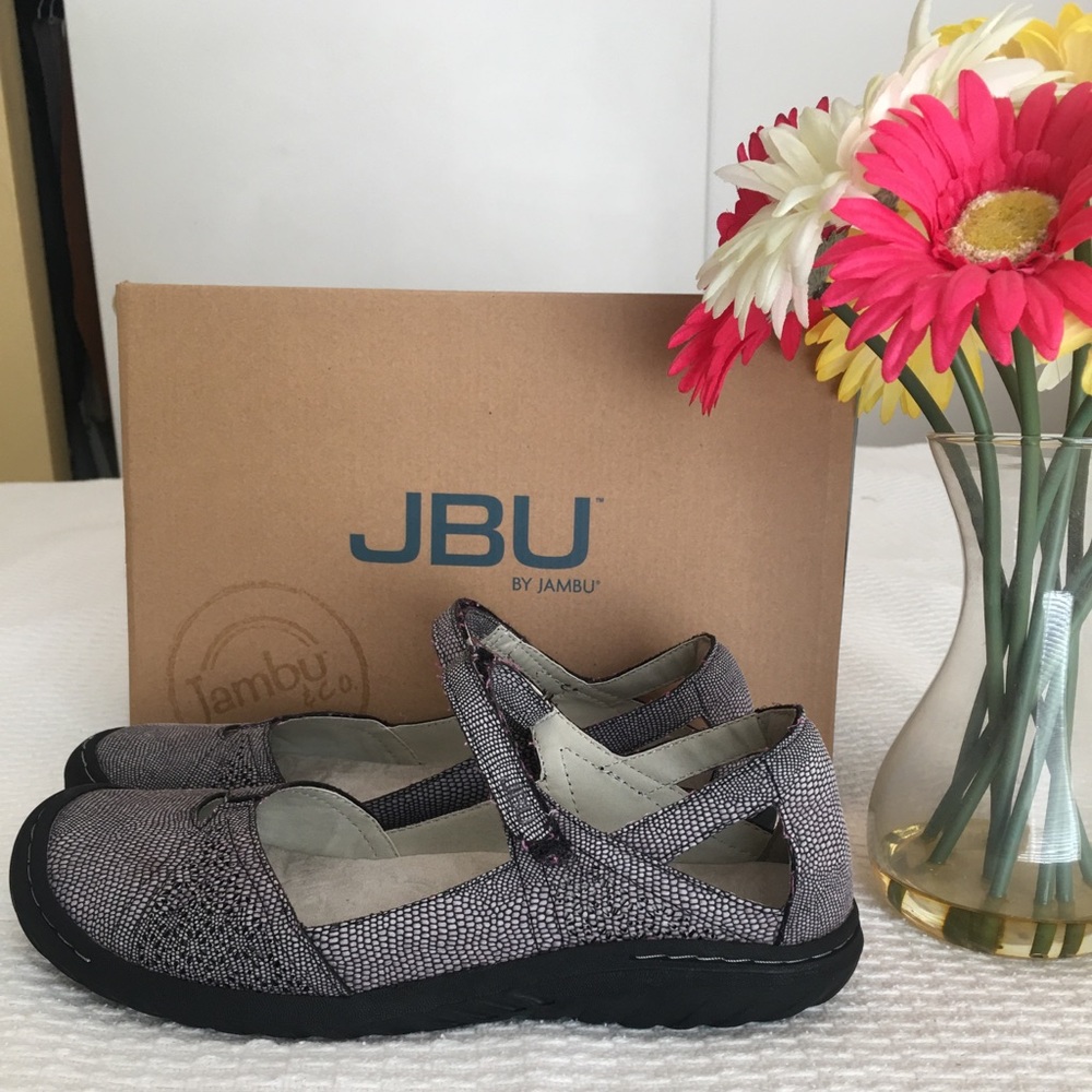 JBU JAMBU - Mary Janes - black & gray 8 1/2
